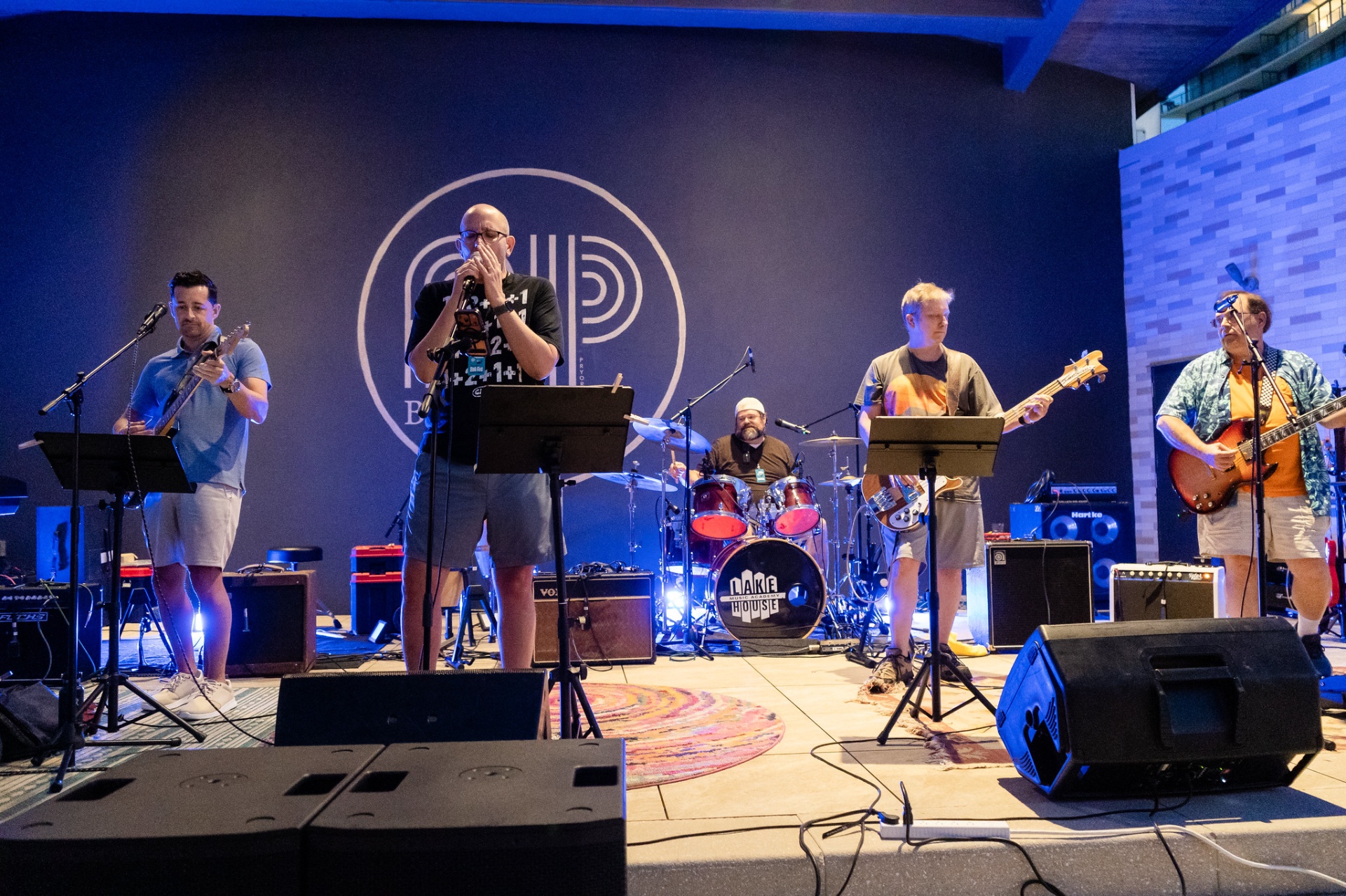 The full band performing live, produced by Lake House Music